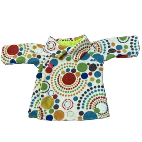 Jackets & Coats Autumn Fall Girls Jacket 3t Fleece Geometric Leaves